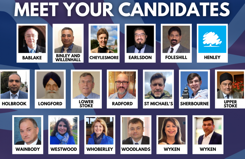 Candidates for this year's local elections