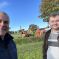 Cllr Peter Male with Cllr Gary Ridley at the Ponderosa park