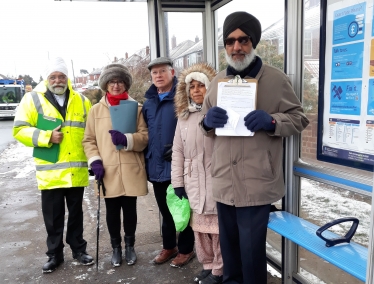 Councillor Jaswant Birdi with residents